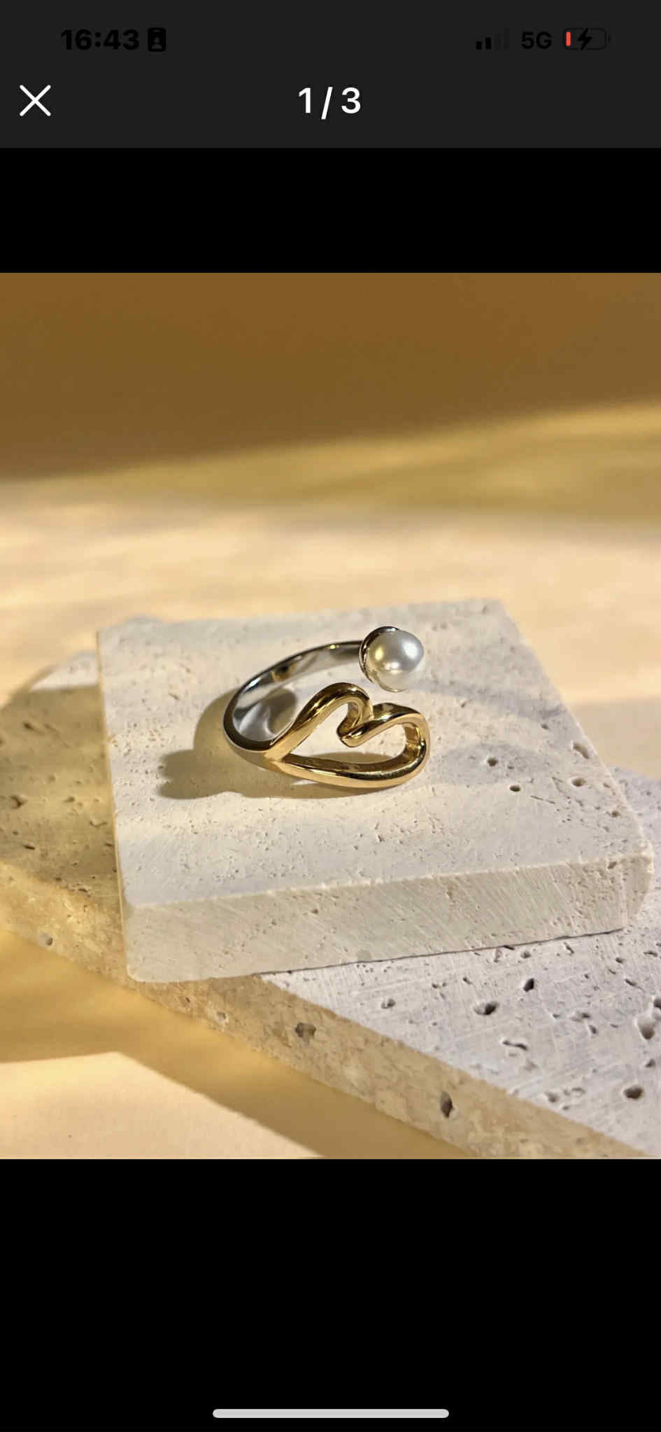 Bague coeur