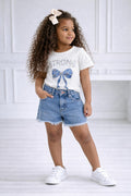 Tshirt noeud strass